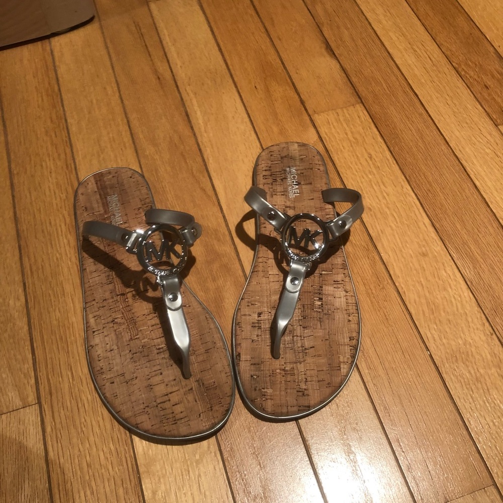 MK flip flops worn Twice